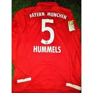 Hummels Bayern Munich 2016 Long Sleeve Soccer Jersey M